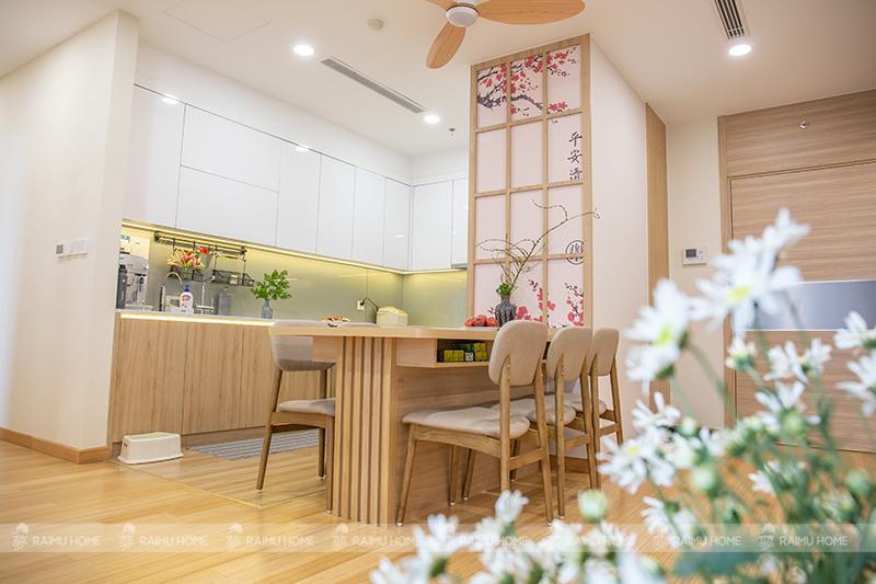 Thiết kế và thi công căn hộ chung cư phong cách Nhật Bản